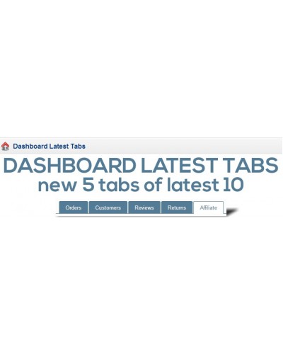 Dashboard Latest Tabs (vqmod)